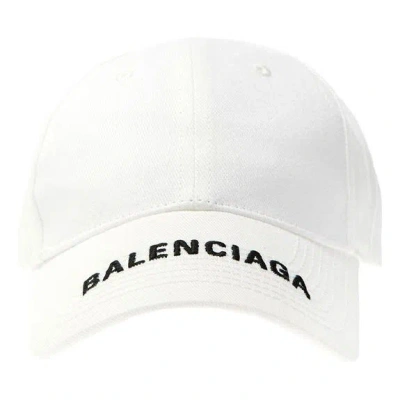 Balenciaga Logo Visor Cap 'white Black'