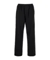Balenciaga Logo-waistband Loose-cut Trousers In Black
