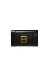 Balenciaga Mini Hourglass Wallet In Black