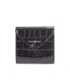 Balenciaga Logo Wallet In Black