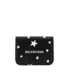 Balenciaga Logo Wallet In Black