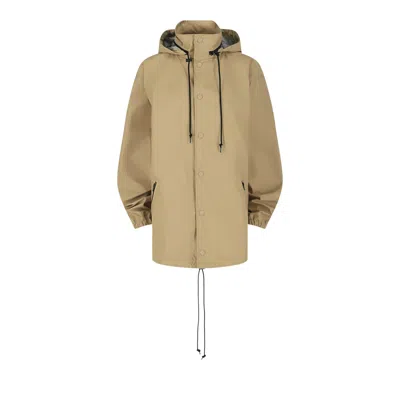 Pre-owned Balenciaga Logo Windbreaker 'beige' | Tan | Women's Size 34
