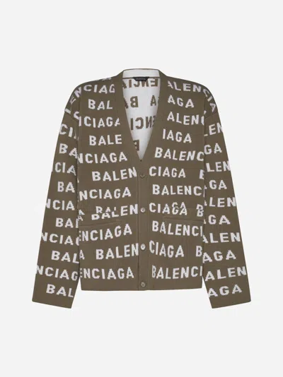 Balenciaga Sweaters In Dark Beige,white