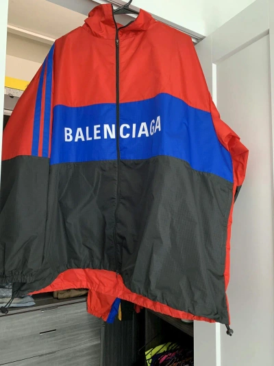 Pre-owned Balenciaga Logo Zip-up Jacket 2020” In Multicolor