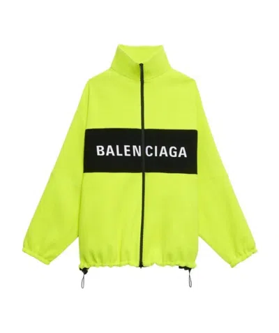 Balenciaga Logo Zipper Casual Jacket In Multi