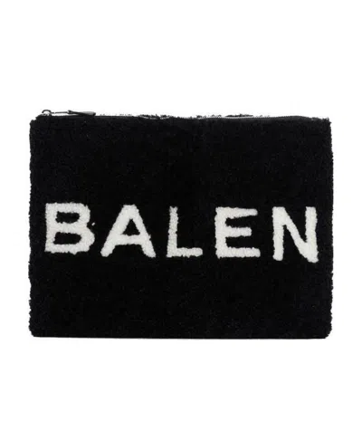 Balenciaga Logo Zipper Printing Handbag In Black