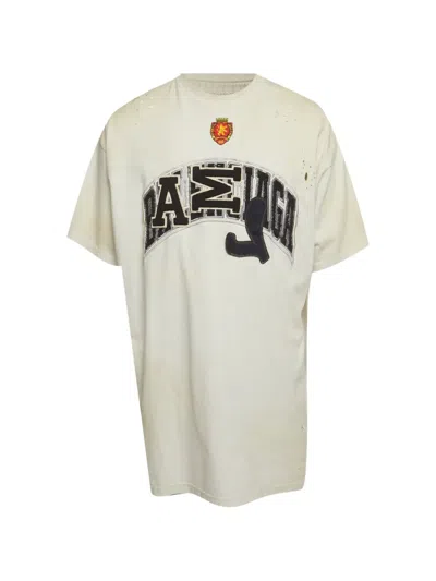 Pre-owned Balenciaga Logo-appliqué Oversized T-shirt In White