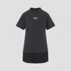 Balenciaga Women Hybrid T-shirt Dress With Sport Icon Logo In Black