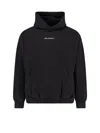 Balenciaga Relaxed-fit Cotton Hooded Sweatshirt With Design In Black