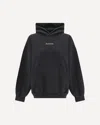 Balenciaga Logoed Hoodie In Black