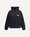 Balenciaga Logoed Hoodie In Blue