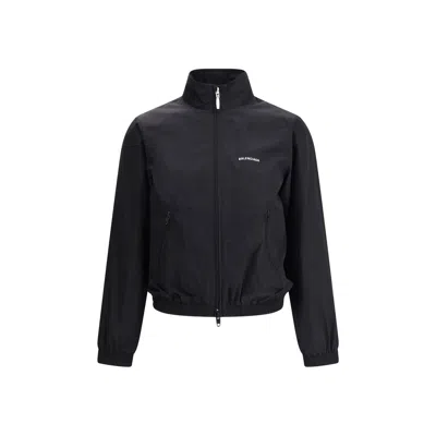 Balenciaga Logoed Jacket In White