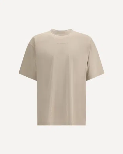 Balenciaga T-shirt Con Logo In Neutral