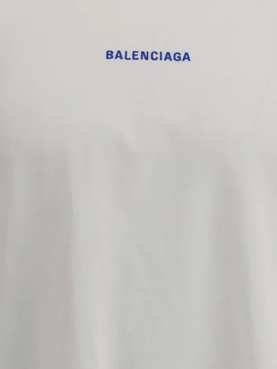 Balenciaga Logoed T-shirt In White