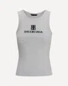 Balenciaga Ribbed Viscose Blend Tank Top