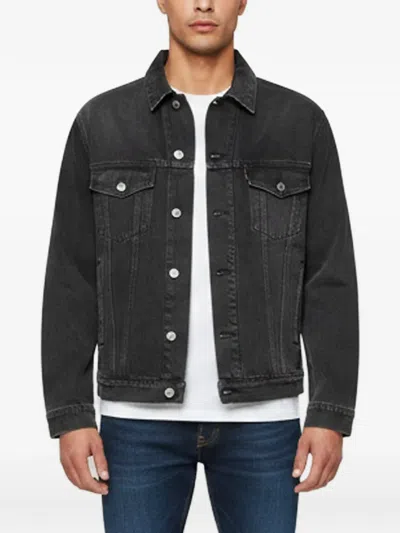 Pre-owned Balenciaga Logo-embellishment Buttoned Jacket In Black