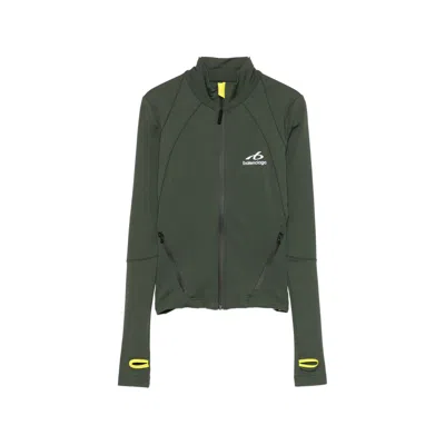 Balenciaga Logo-embroidered Jacket In Multi
