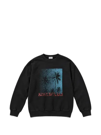 Balenciaga Logo-graphic Sweatshirt In Black