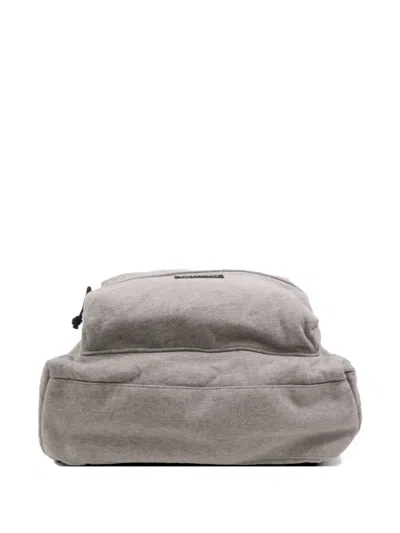 Pre-owned Balenciaga Logo-print Backpack In Gray
