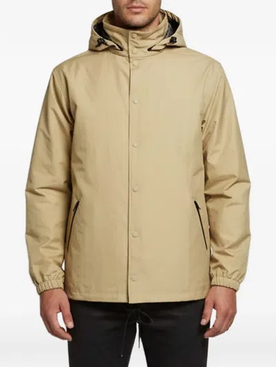 Pre-owned Balenciaga Logo-print Oversized Windbreaker Jacket In Neutral