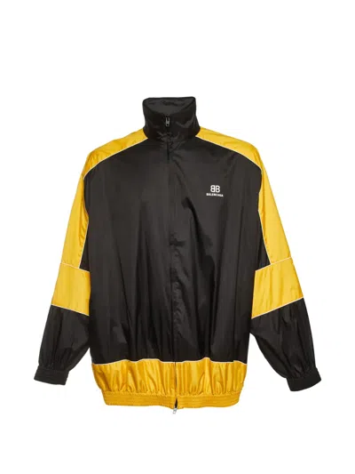 Pre-owned Balenciaga Logo-print Track Jacket In Black