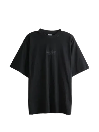 Balenciaga Logo-print T-shirt In Black