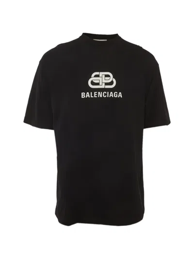 Pre-owned Balenciaga Logo-print T-shirt In Black