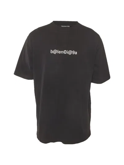 Pre-owned Balenciaga Logo-print T-shirt In Black