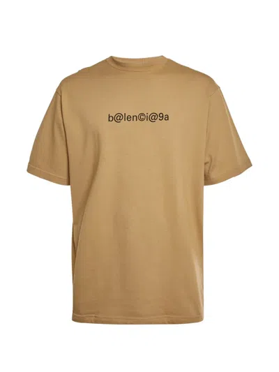 Pre-owned Balenciaga Logo-print T-shirt In Brown