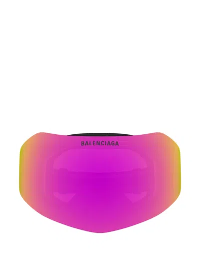 Balenciaga Logo-strap Ski Goggles In Black