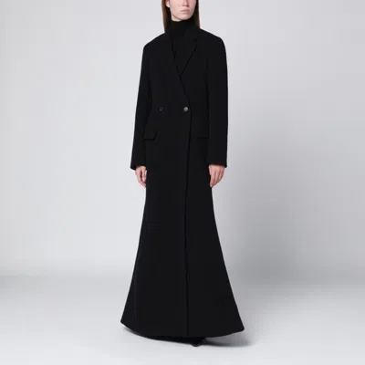 Balenciaga Long Black Wool-blend Coat
