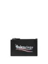Balenciaga Long Cash Card And Coin Holder Accessories In Black