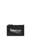 Balenciaga Long Cash Card And Coin Holder Accessories In Black