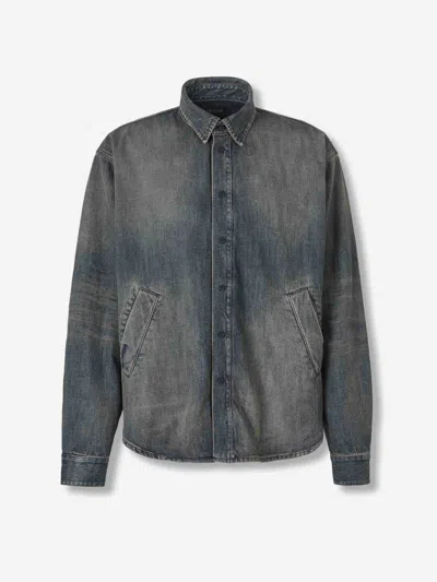 Balenciaga Auralee Wool And Cotton Crewneck Jumper In Blue