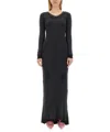 Balenciaga Stretch-crepe Turtleneck Maxi Dress In Black