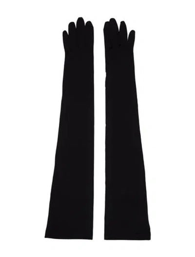 Pre-owned Balenciaga Long Gloves In Black