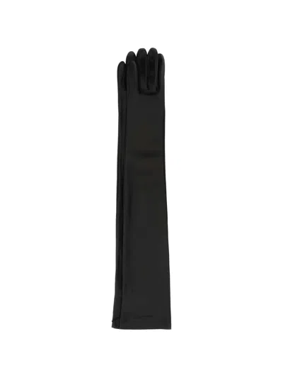 Balenciaga Long Gloves In Black