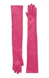 Balenciaga Long Gloves In Pink