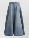 Balenciaga Maxi Skirt With Innovative Design And Five-pocket Style In Blue