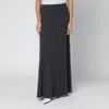 Balenciaga Long Grey Wool Skirt In Multi