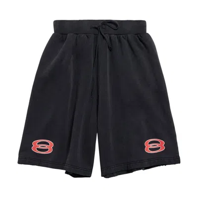 Pre-owned Balenciaga Long Shorts 'faded Washed Black' | Men's Size L