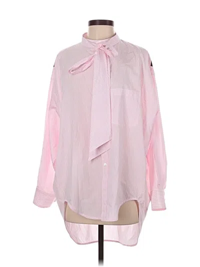Pre-owned Balenciaga Long Sleeve Blouse In Pink