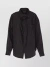 Balenciaga Long Sleeve Collared Neck Shirt With Front Pocket
