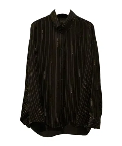 Balenciaga Long Sleeve Shirt In Black