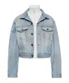 Balenciaga Double Layer Jacket Puffer Jackets Light Blue In Blue