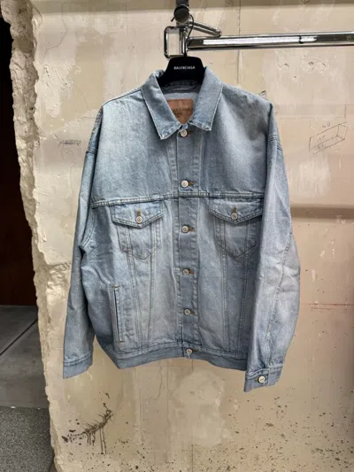 BALENCIAGA BALENCIAGA MASKING TAPE DENIM JACKET