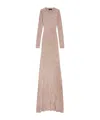 Balenciaga Long-sleeved Jumpsuit And Long Skirt In Nude