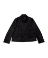 Balenciaga Long-sleeved Lapel Jacket In Black