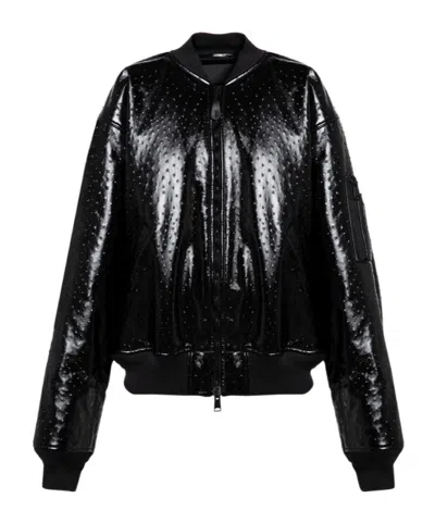 BALENCIAGA BALENCIAGA LEATHER BOMBER JACKET