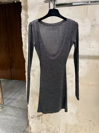 Balenciaga Long-sleeved Mini Dress In Black